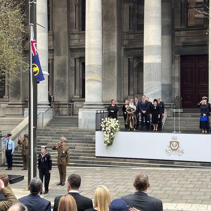 Her Excellency the Honourable Frances Adamson AC presided over a special meeting of Executive Council at Government House. Immediately following Executive Council, on the steps of Parliament House, Her Excellency read the Proclamation of the accession of King Charles III.