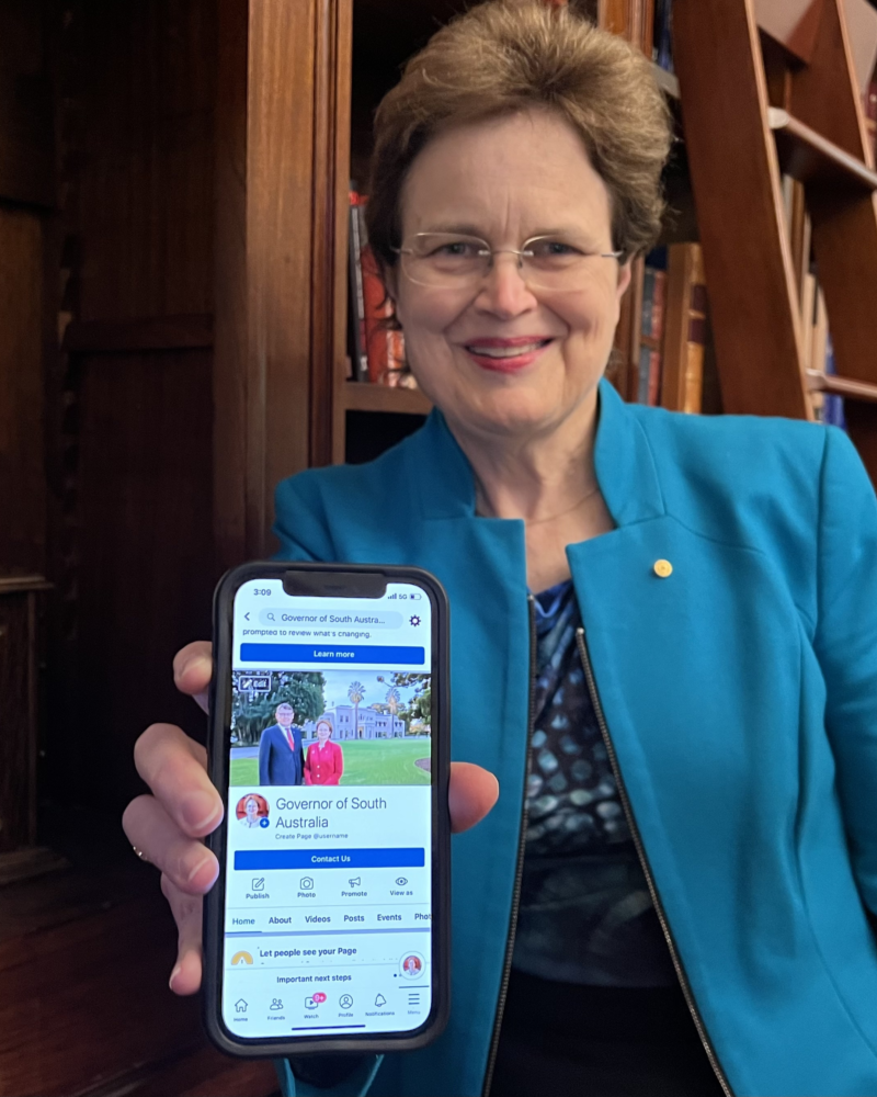 Her Excellency is the first South Australian Governor to engage the public through social media.