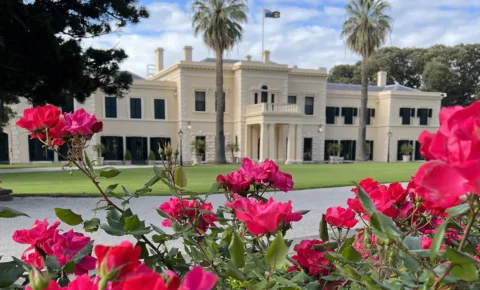 Government House in bloom