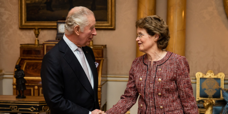 Her Excellency the Honourable Frances Adamson AC is received by King Charles III at Buckingham Palace November 2022