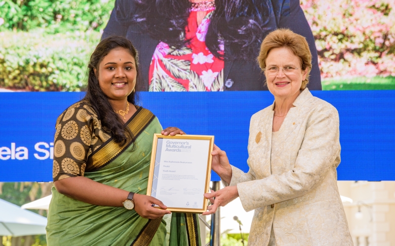 Governors Multicultural Awards Neela and Her Excellency