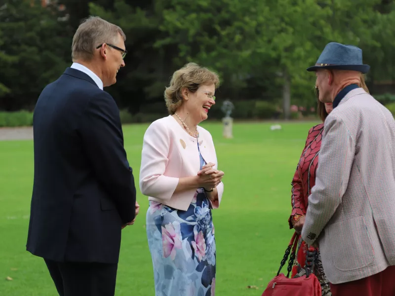 Thousands of people are invited to Government House each year by Her Excellency and Mr Bunten for a range of community events and activities.