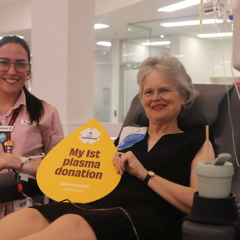Donating blood 22 January