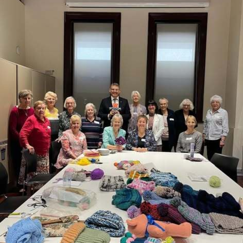 HE with Knitting Group walkerville