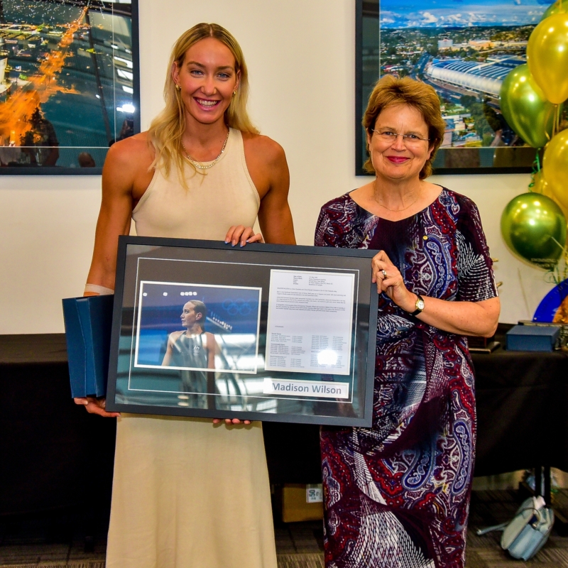 Her Excellency and Olympian Madison Wilson Swimming SA Hall of Fame Awards