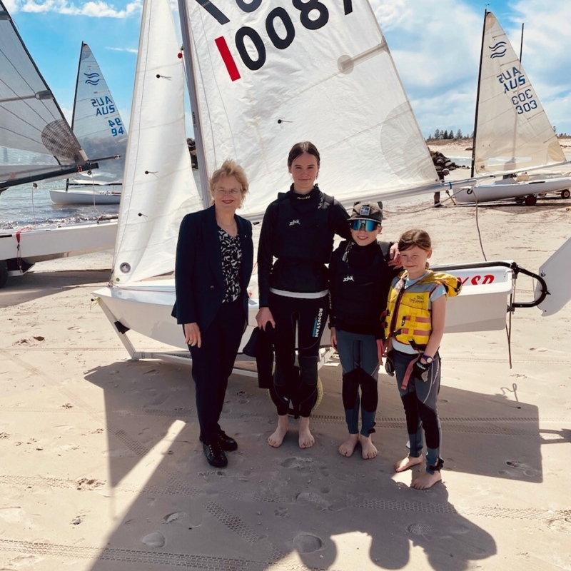 Her Excellency at the Adelaide Sailing Club