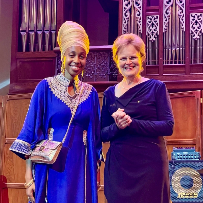 Jazzmenia Horn and Her Excellency
