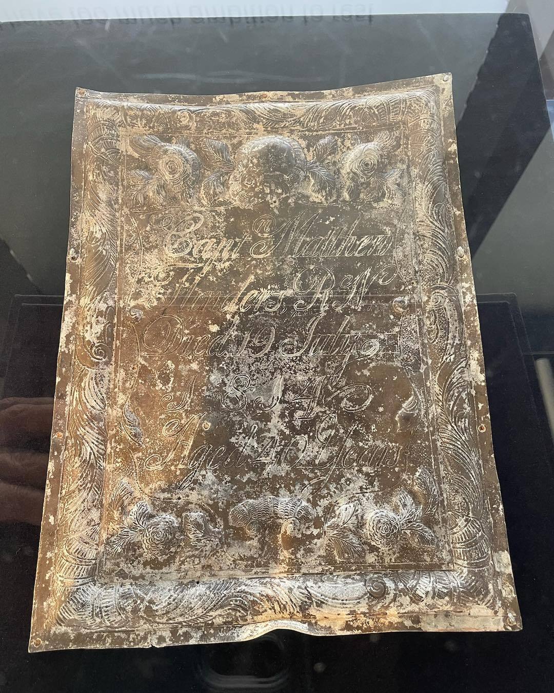 Captain Matthew Flinders' coffin plate.